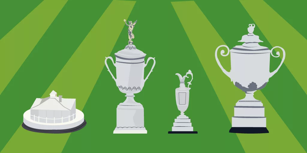 The four biggest trophies in Golf - primary image