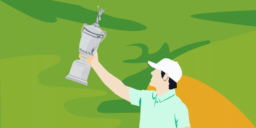 The US open trophy dates back to 1895 - primary image